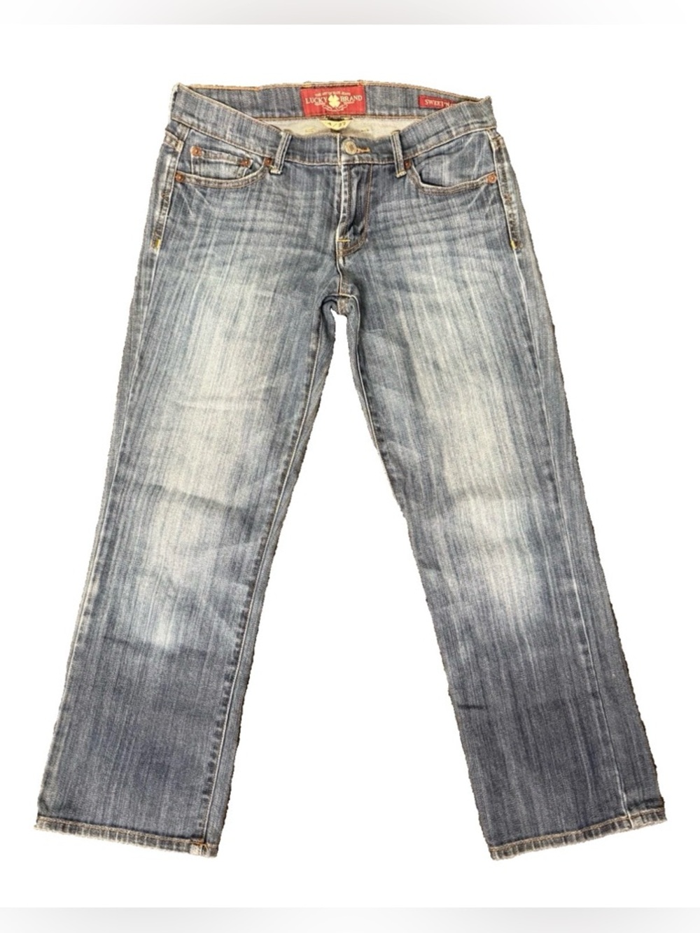 Lucky Brand Women's Jeans Sweet 'N Crop Size 4/27 Medium Blue Denim EUC